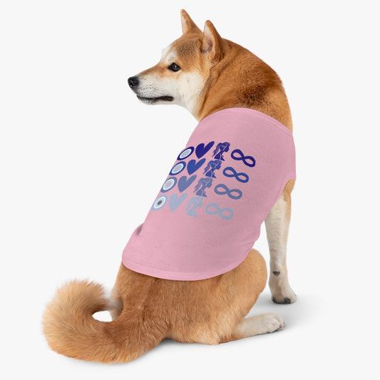 Dog Tank Top - I Love Mom to Infinity Design - Cool Gear Pro