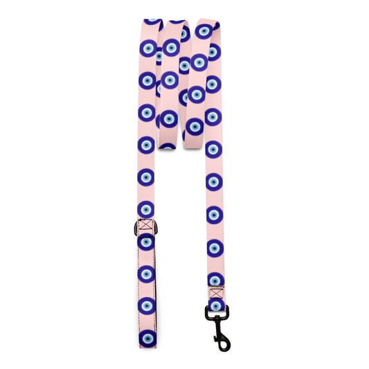 Evil Eye Dog Leash (Pink) — Pup Protection & Padded Comfort - Infinity Dog