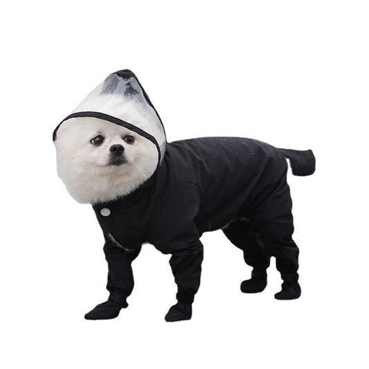 Four - legged Waterproof Raincoat with Shoes - Infinity Dog