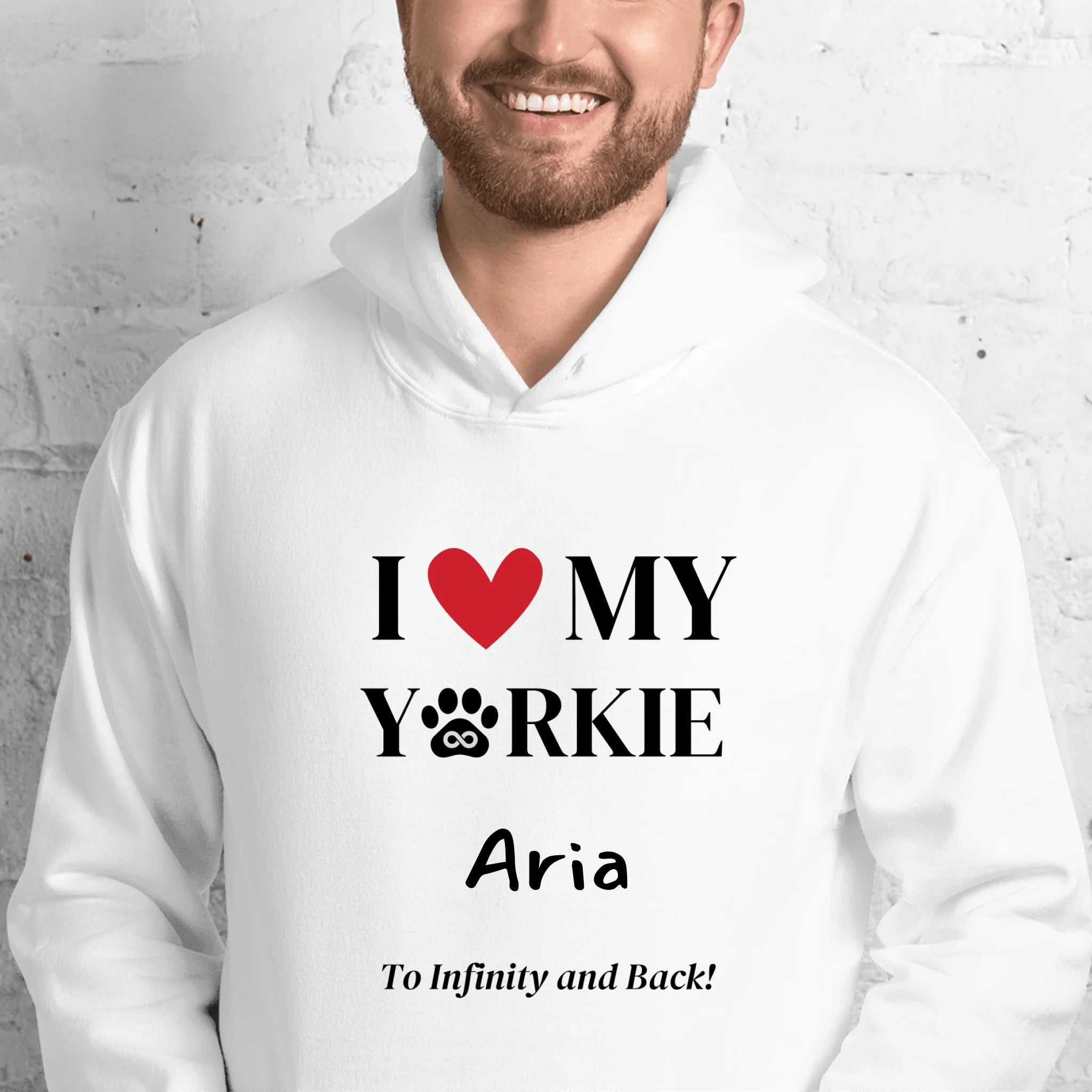 I Love My Dog To Infinity Customizable Shirt