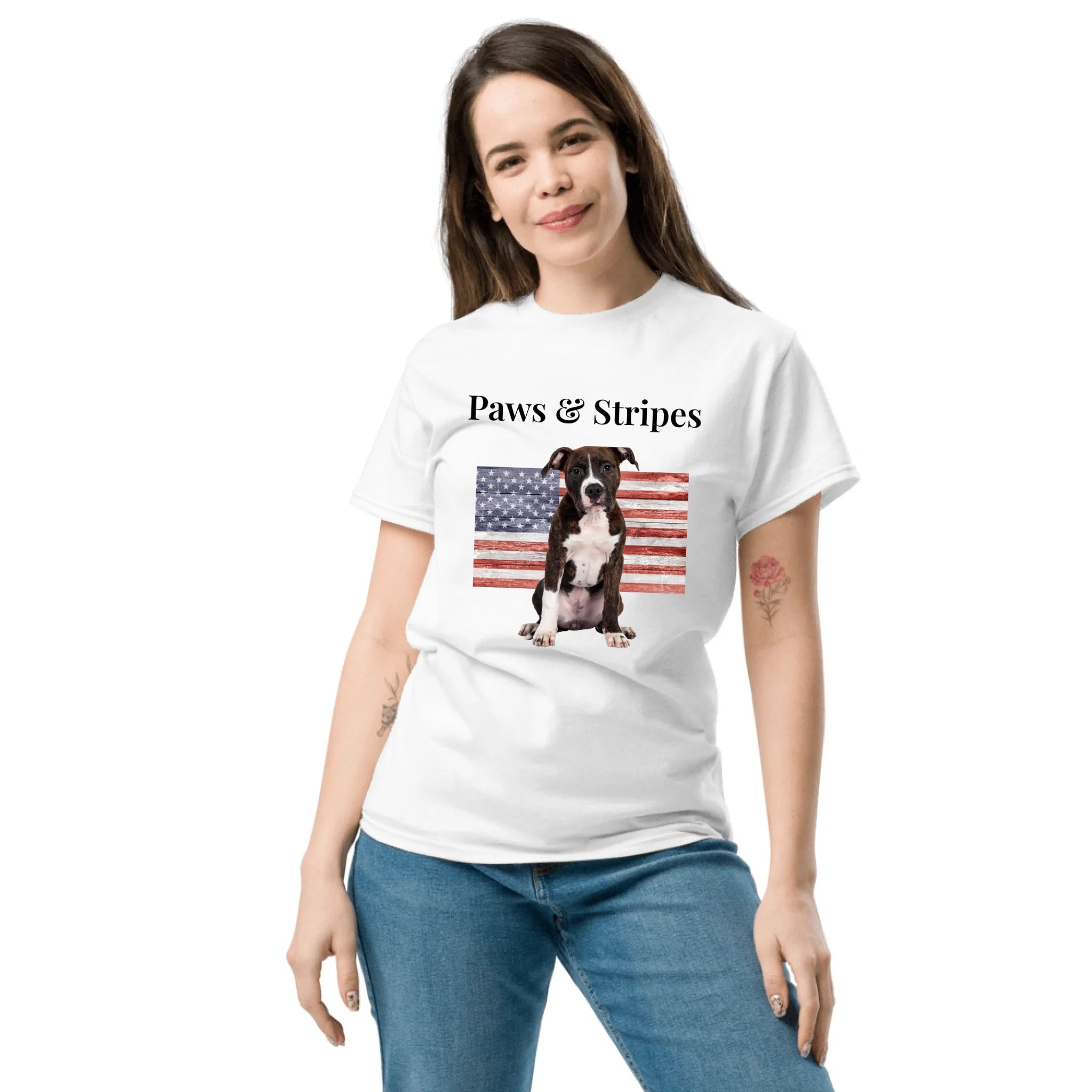 American Dog Flag Customizable Shirt - Cool Gear Pro