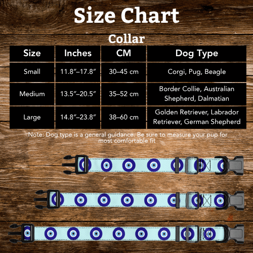 Evil Eye Protection Dog Collar (Pink) — Shield Your Pup's Spirit