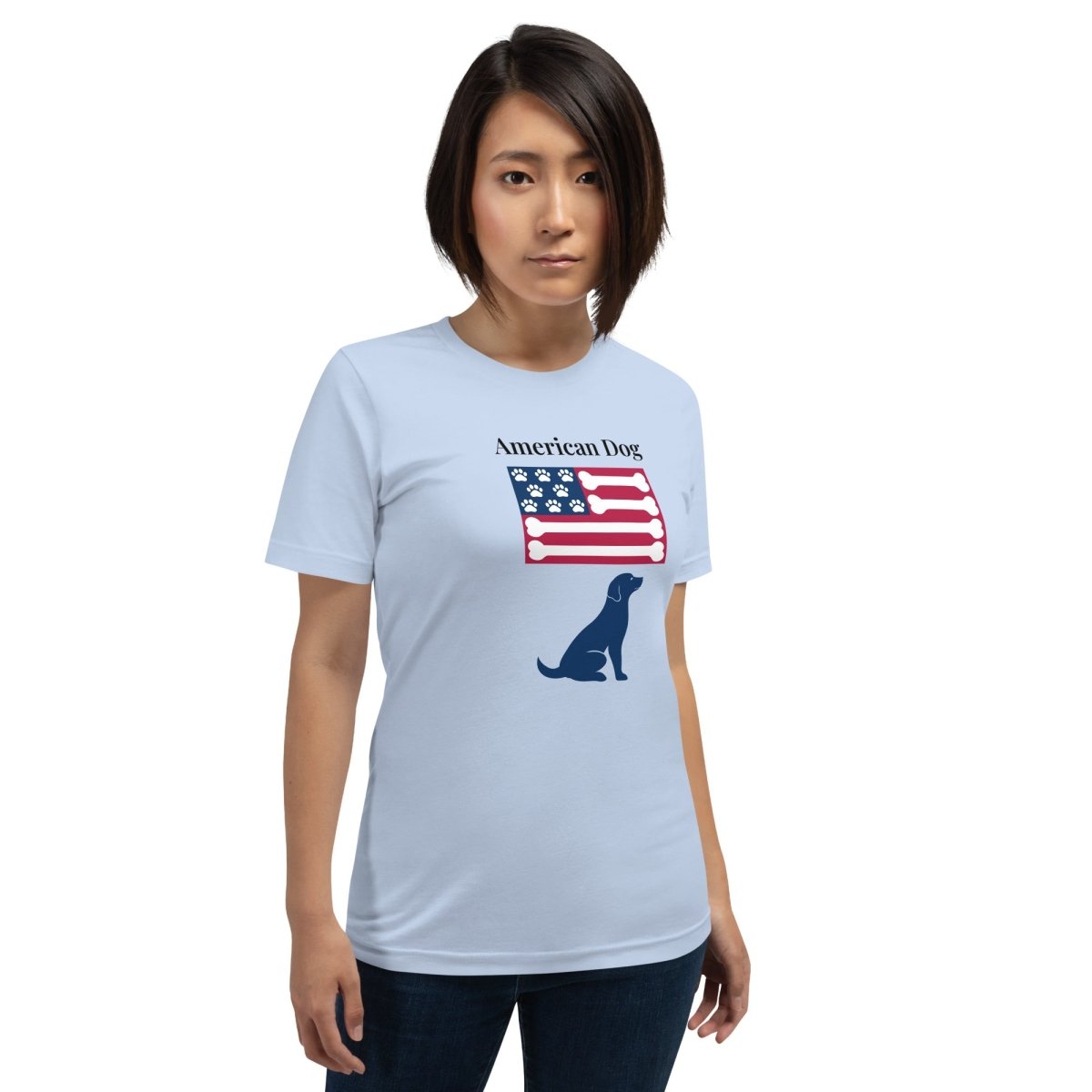 American Dog Flag Shirt - Cool Gear Pro