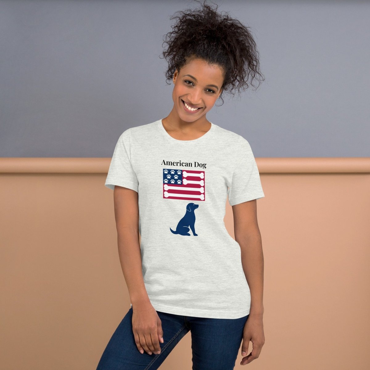 American Dog Flag Shirt - Cool Gear Pro