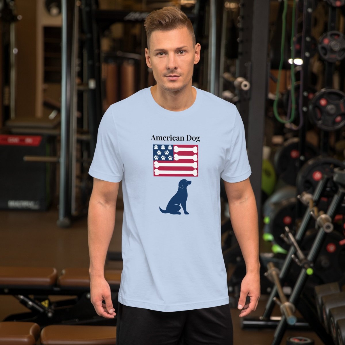 American Dog Flag Shirt - Cool Gear Pro