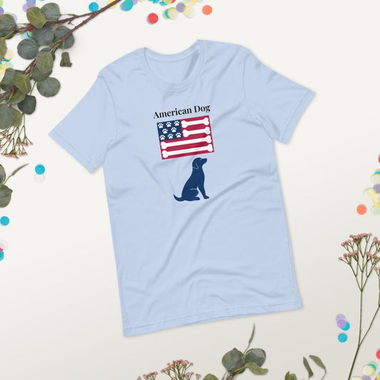 American Dog Flag Shirt - Cool Gear Pro