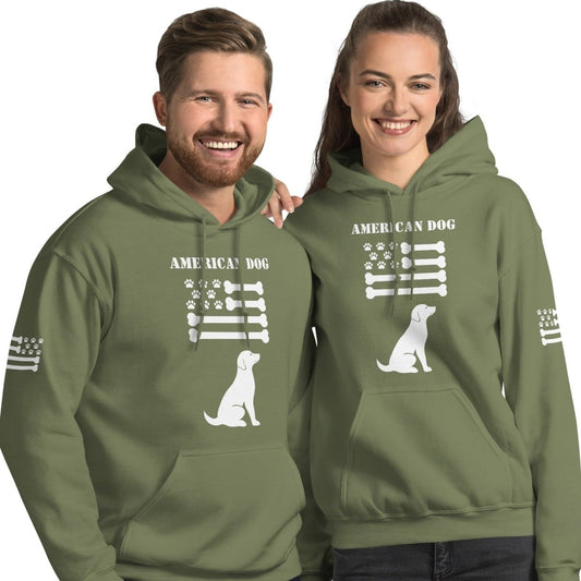 American Dog Military Style Hoodie - Cool Gear Pro