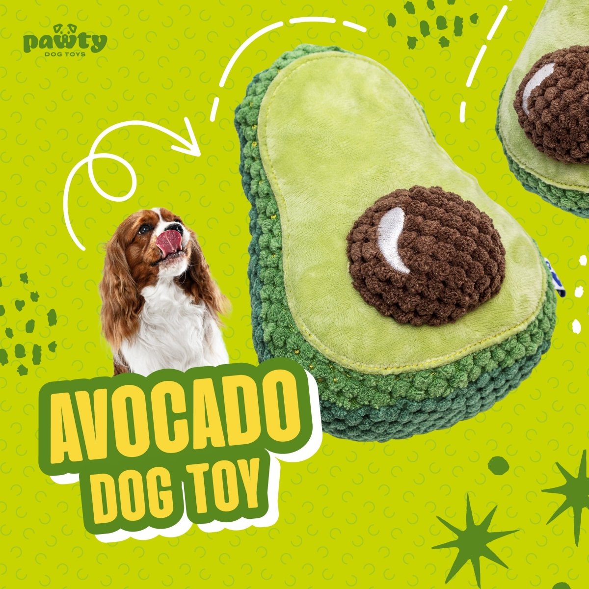 AVOCADO PLUSH DOG TOY - Cool Gear Pro