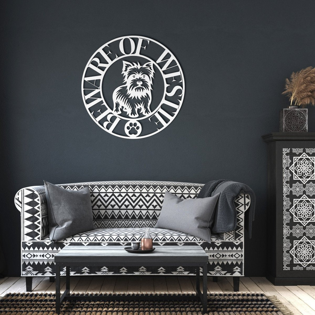 Beware of Westie Metal Wall Sign - Cool Gear Pro