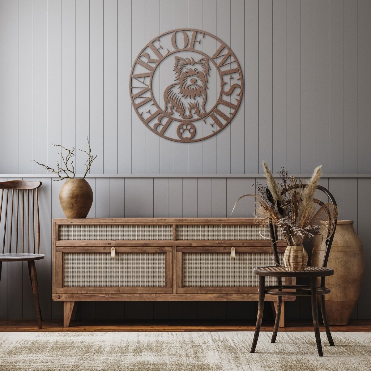 Beware of Westie Metal Wall Sign - Cool Gear Pro