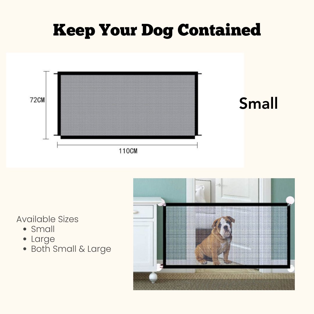 Black Foldable Protection Pet Safety Gate - Cool Gear Pro