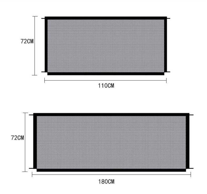 Black Foldable Protection Pet Safety Gate - Cool Gear Pro