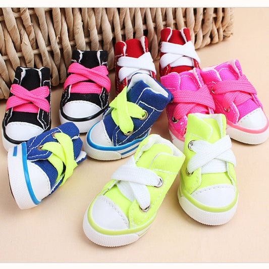 Canvas Candy Color Dog Shoes - Infinity Dog