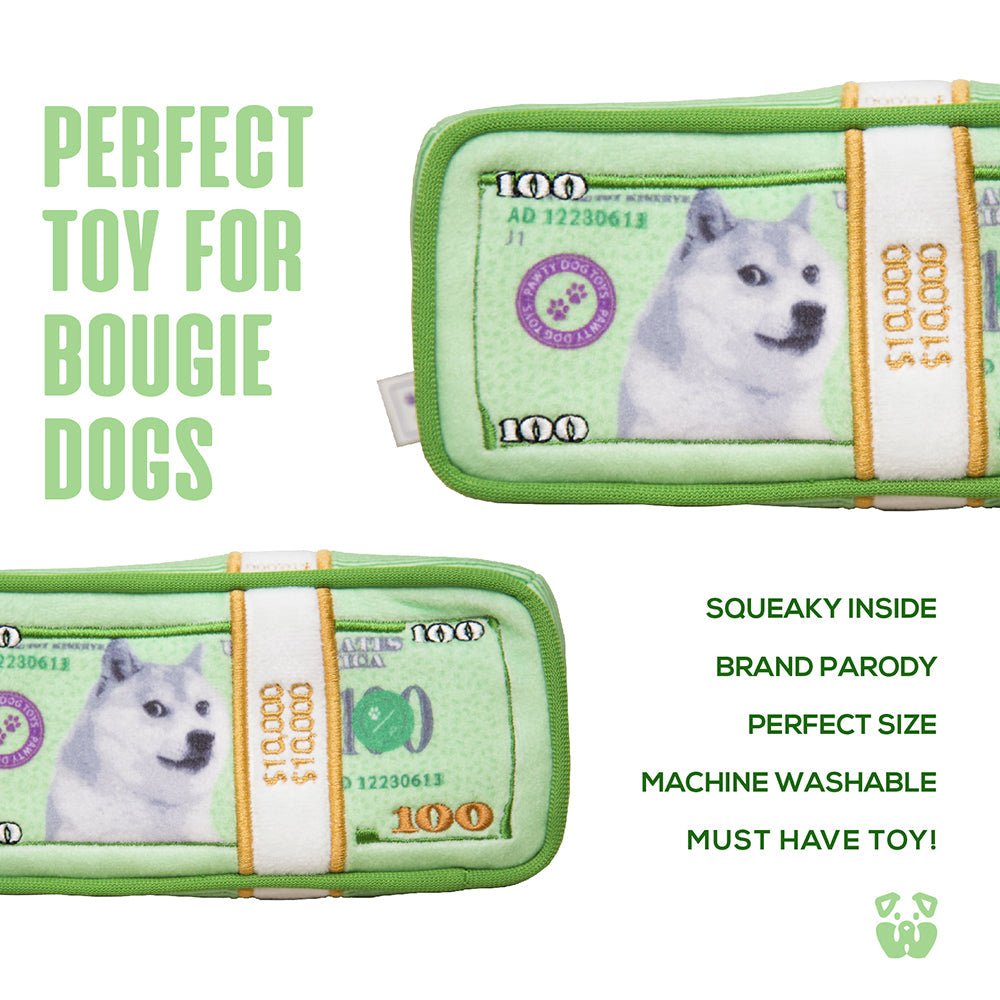 CASH IS KING PLUSH DOG TOY - Cool Gear Pro