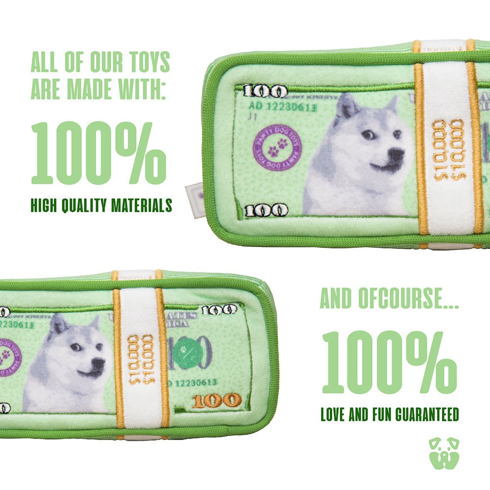 CASH IS KING PLUSH DOG TOY - Cool Gear Pro