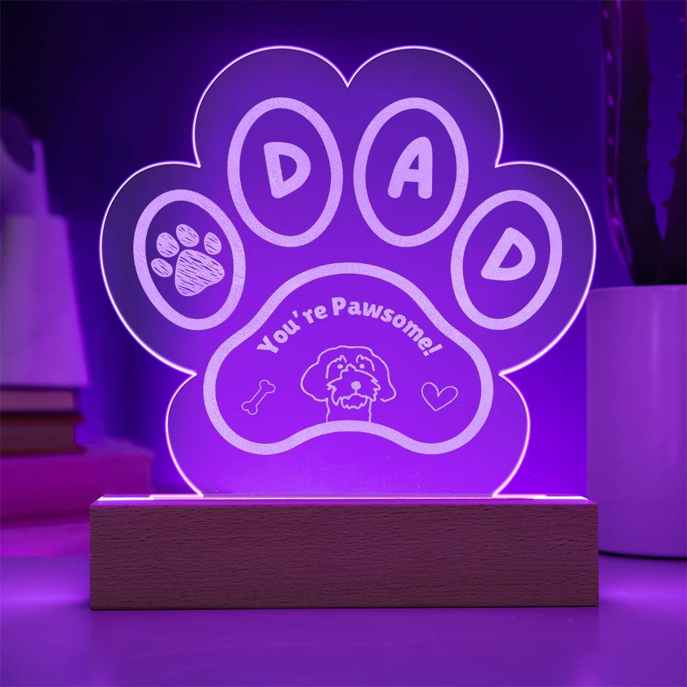 Dog Dad Pawsome Plaque - Cool Gear Pro