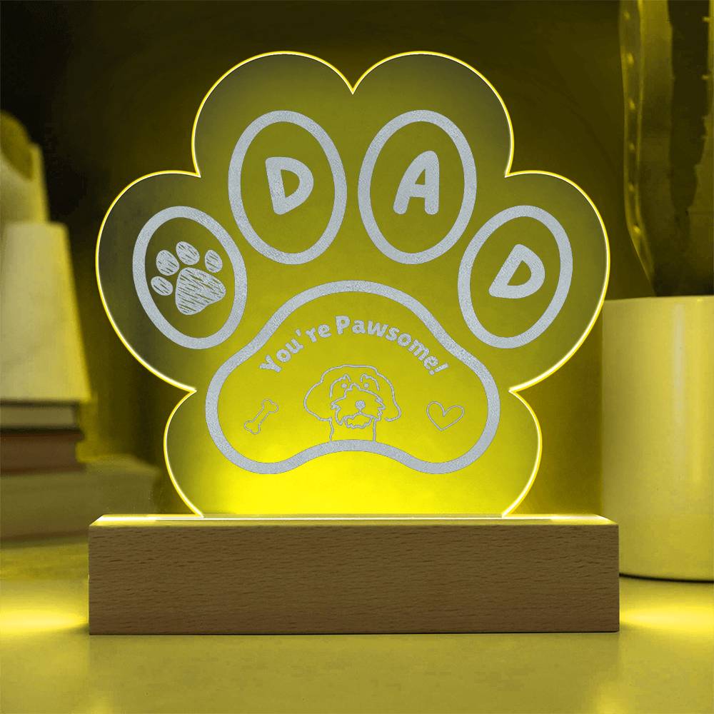 Dog Dad Pawsome Plaque - Cool Gear Pro