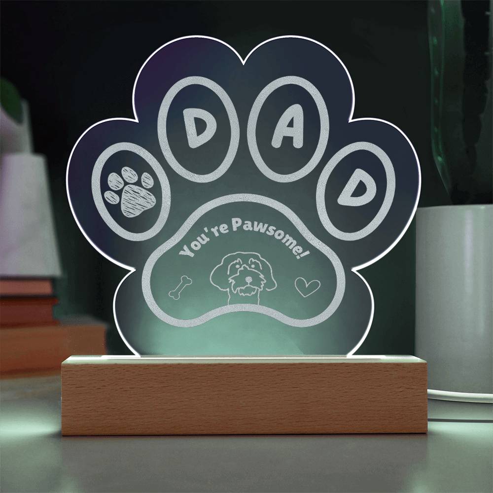 Dog Dad Pawsome Plaque - Cool Gear Pro