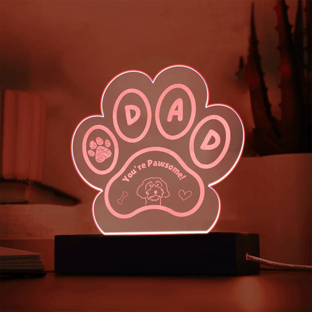 Dog Dad Pawsome Plaque - Cool Gear Pro