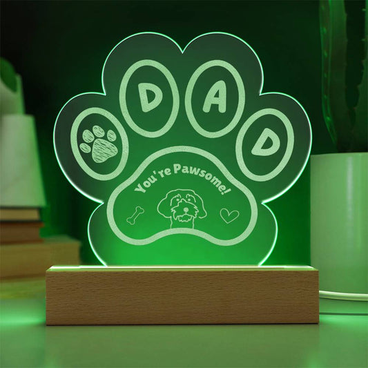 Dog Dad Pawsome Plaque - Cool Gear Pro