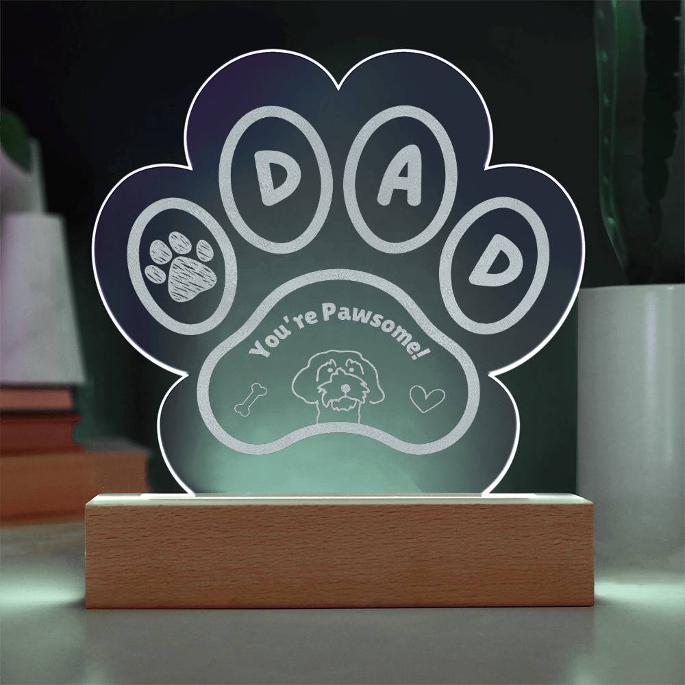 Dog Dad Pawsome Plaque - Cool Gear Pro