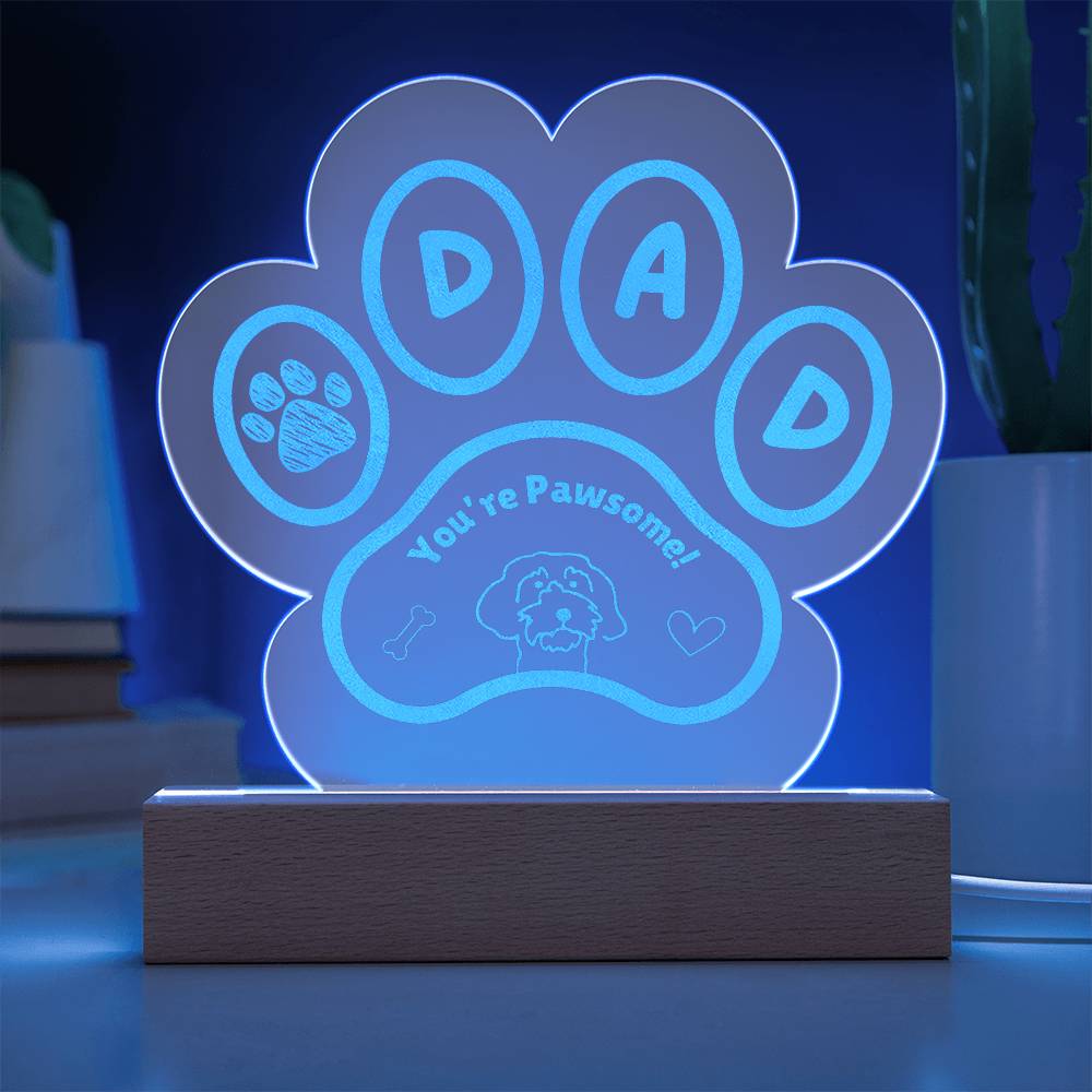 Dog Dad Pawsome Plaque - Cool Gear Pro