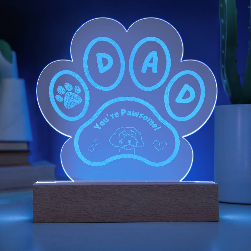 Dog Dad Pawsome Plaque - Cool Gear Pro