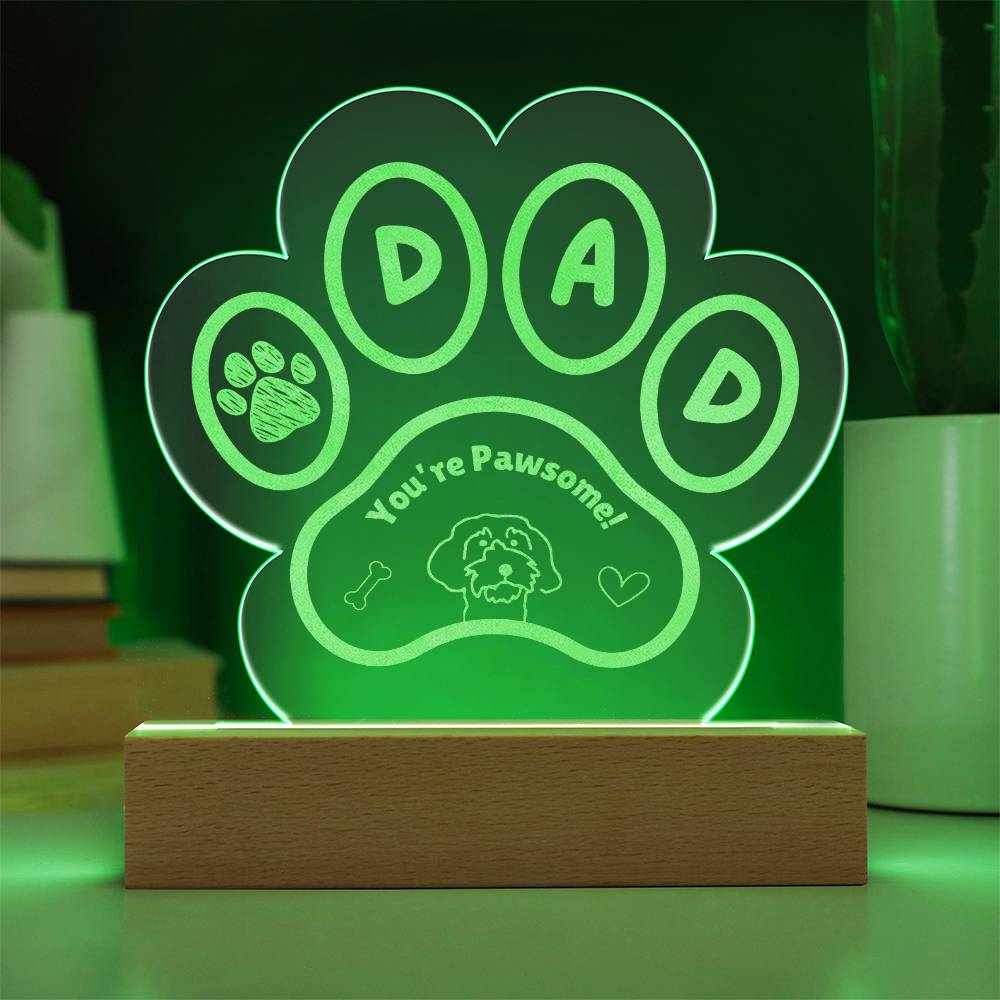 Dog Dad Pawsome Plaque - Cool Gear Pro
