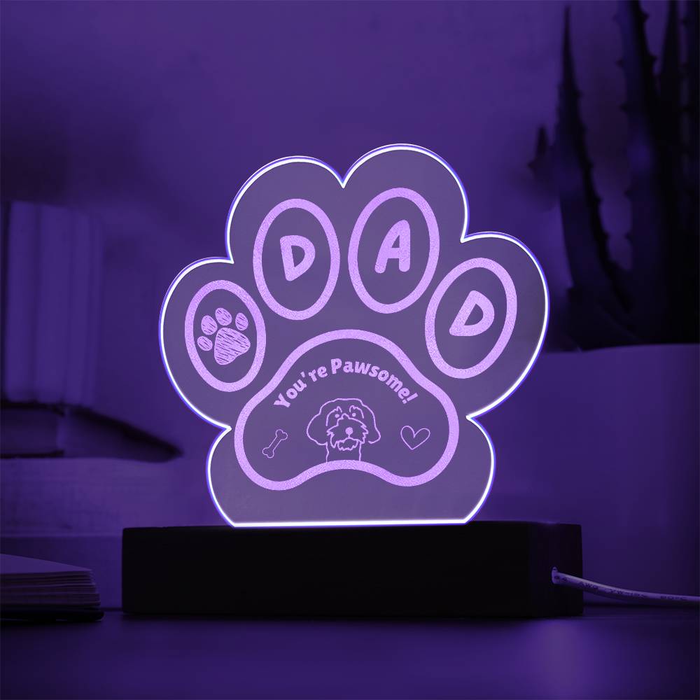 Dog Dad Pawsome Plaque - Cool Gear Pro