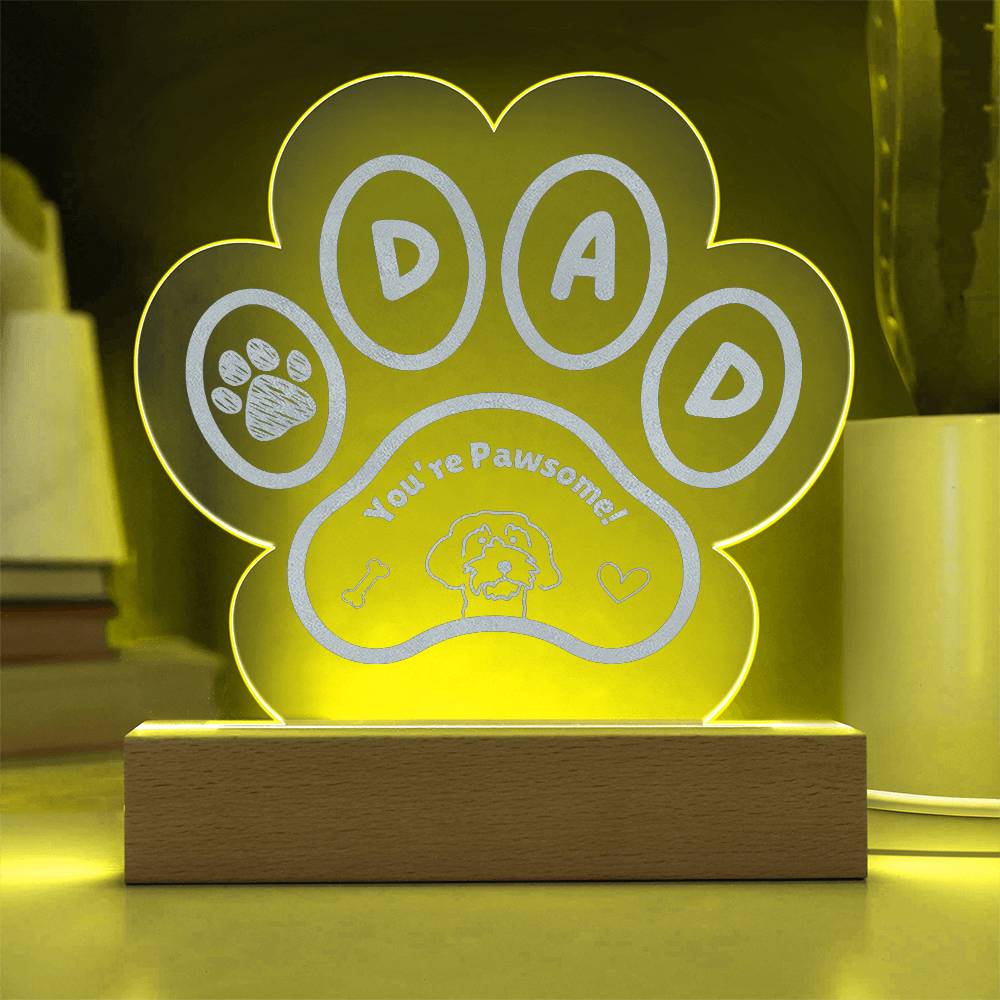 Dog Dad Pawsome Plaque - Cool Gear Pro