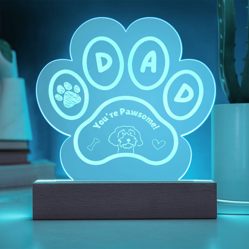 Dog Dad Pawsome Plaque - Cool Gear Pro