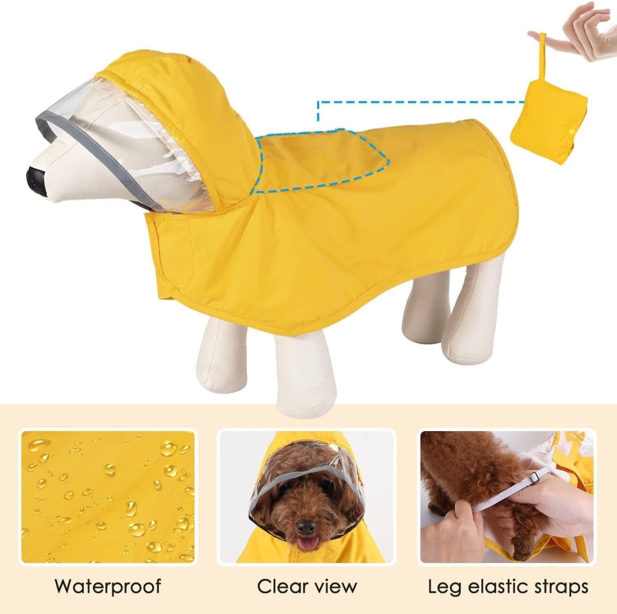 Dog Raincoat with Hood - Infinity Dog