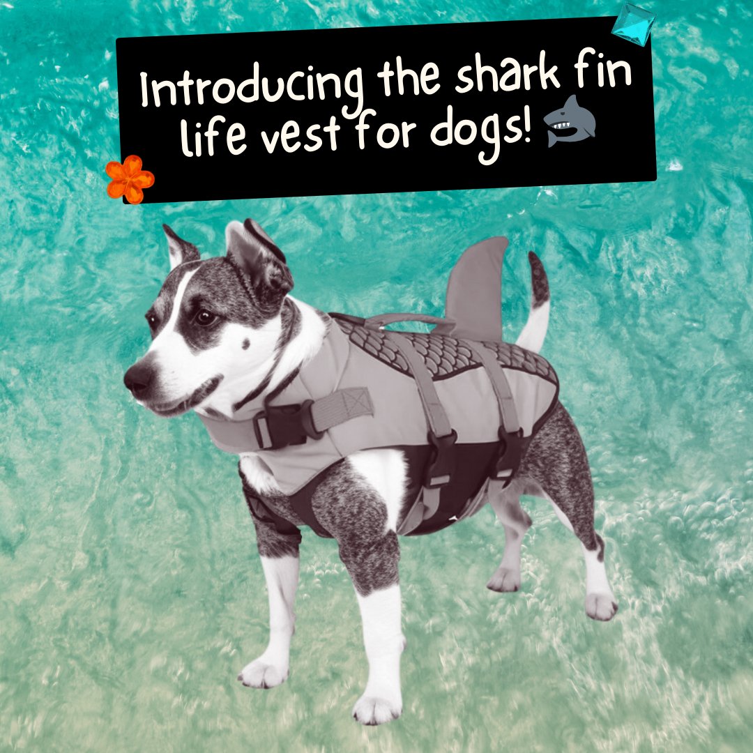 Dog Shark Fin Life Jacket - Cool Gear Pro