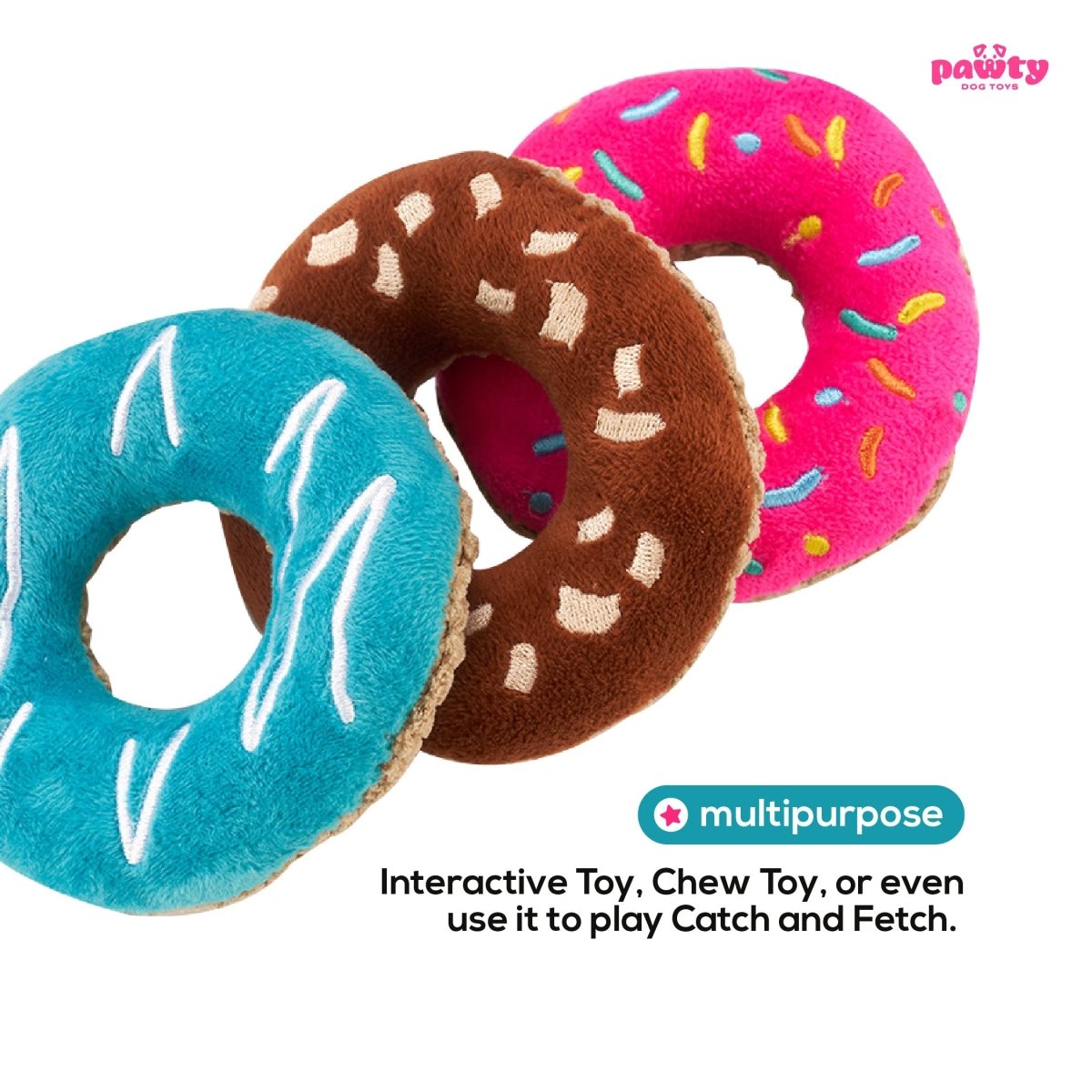 DONUTS INTERACTIVE DOG TOY - Cool Gear Pro