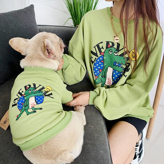 Everyday Dino Matching Sweatshirt Dog & Parent - Cool Gear Pro