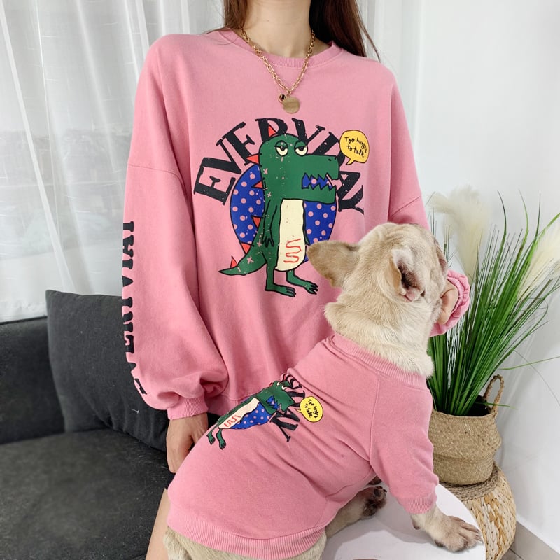 Everyday Dino Matching Sweatshirt Dog & Parent - Cool Gear Pro
