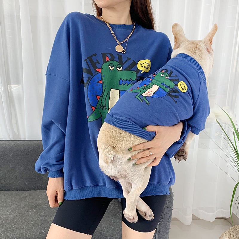Everyday Dino Matching Sweatshirt Dog & Parent - Cool Gear Pro