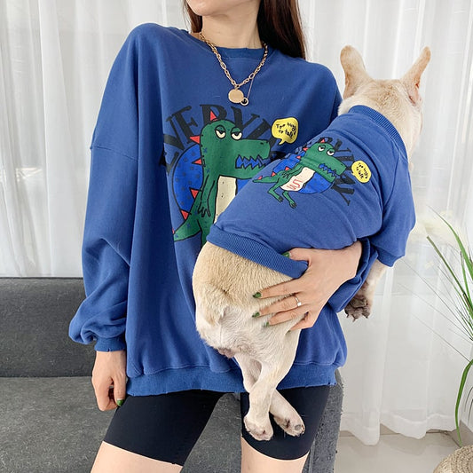 Everyday Dino Matching Sweatshirt Dog & Parent - Cool Gear Pro