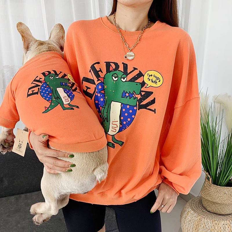 Everyday Dino Matching Sweatshirt Dog & Parent - Cool Gear Pro