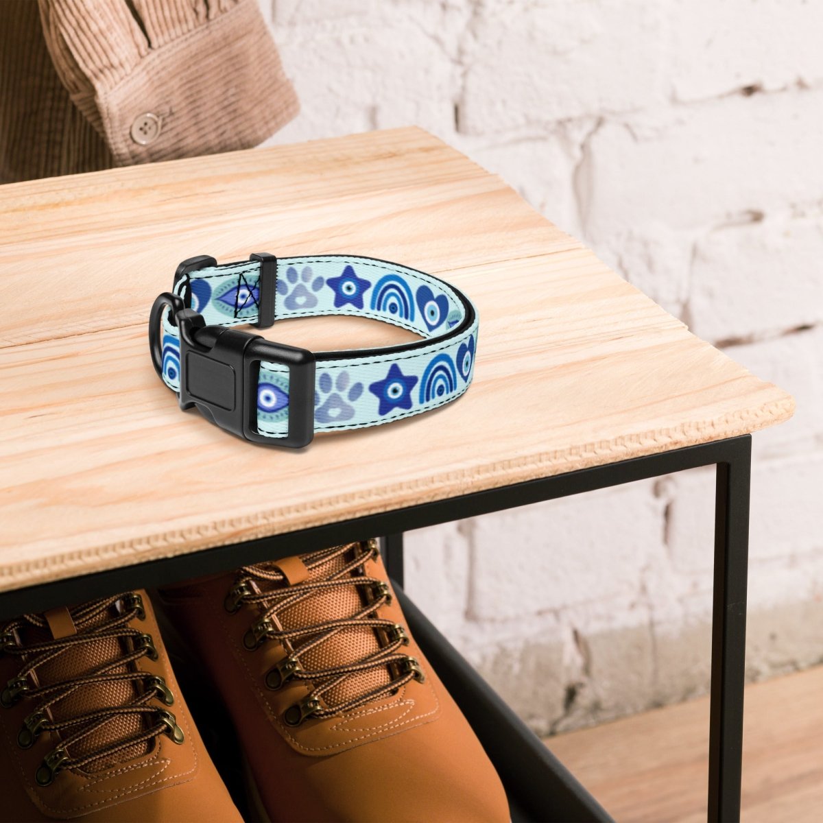 Evil Eye Dog Collar - Stylish Pup Protection - Infinity Dog