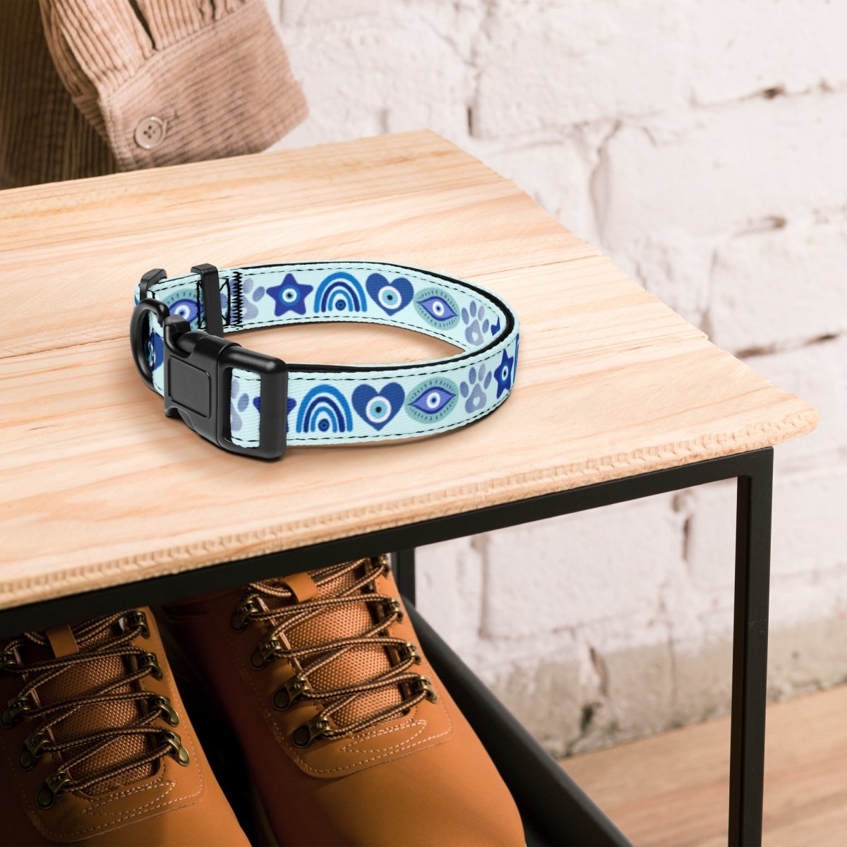 Evil Eye Dog Collar - Stylish Pup Protection - Infinity Dog