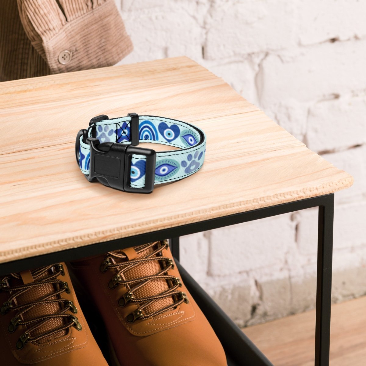 Evil Eye Dog Collar - Stylish Pup Protection - Infinity Dog