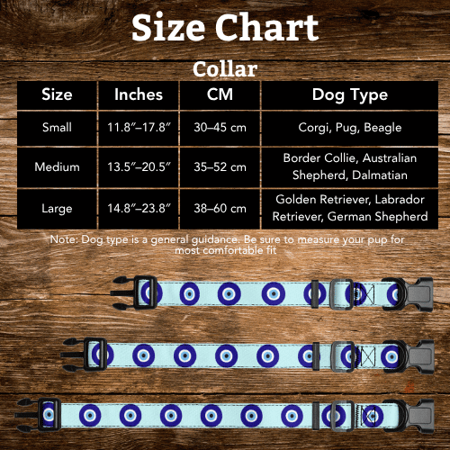 Evil Eye Dog Leash and Collar Set - Cream - Infinity Dog