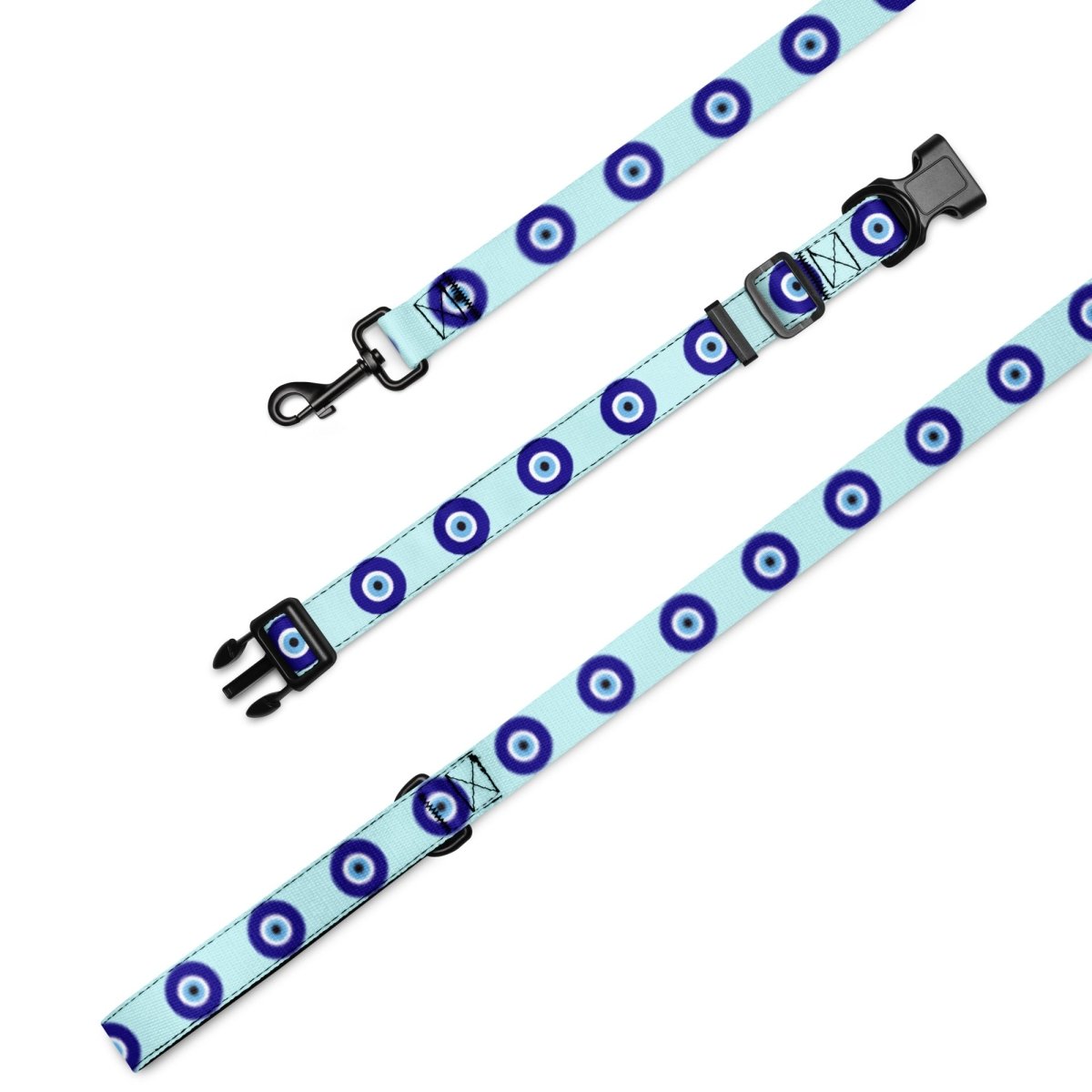 Evil Eye Dog Leash & Collar Set - Blue - Cool Gear Pro