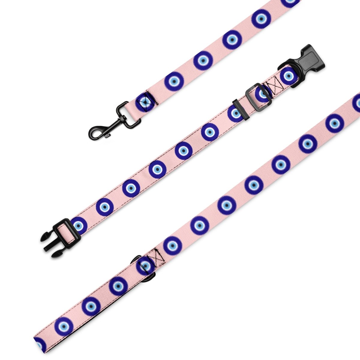 Evil Eye Dog Leash & Collar Set - Pink - Cool Gear Pro