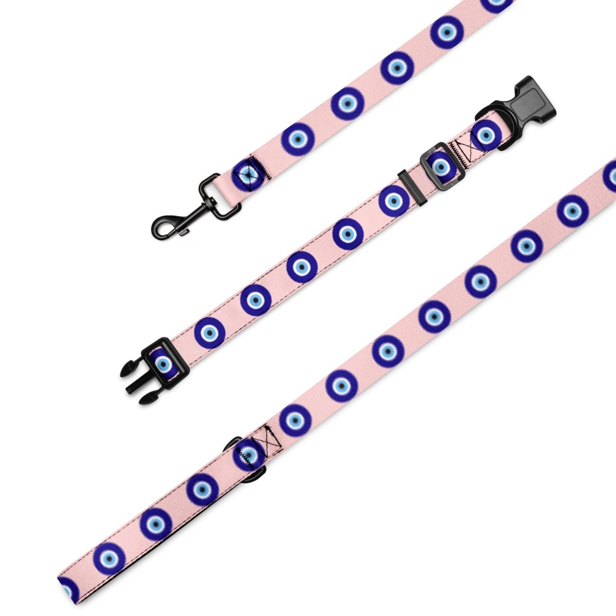 Evil Eye Dog Leash & Collar Set - Pink - Cool Gear Pro
