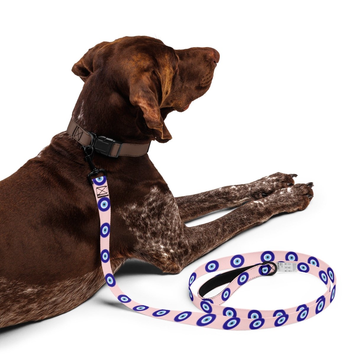 Evil Eye Dog Leash (Pink) — Pup Protection & Padded Comfort - Infinity Dog