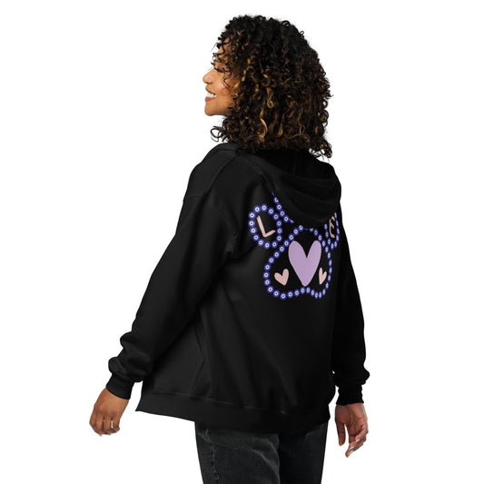 Evil Eye Love Dogs Zip Hoodie - Cool Gear Pro