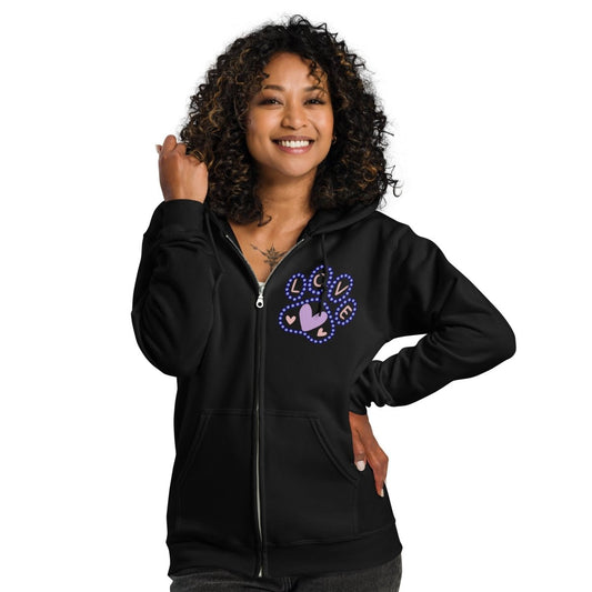 Evil Eye Love Dogs Zip Hoodie - Cool Gear Pro