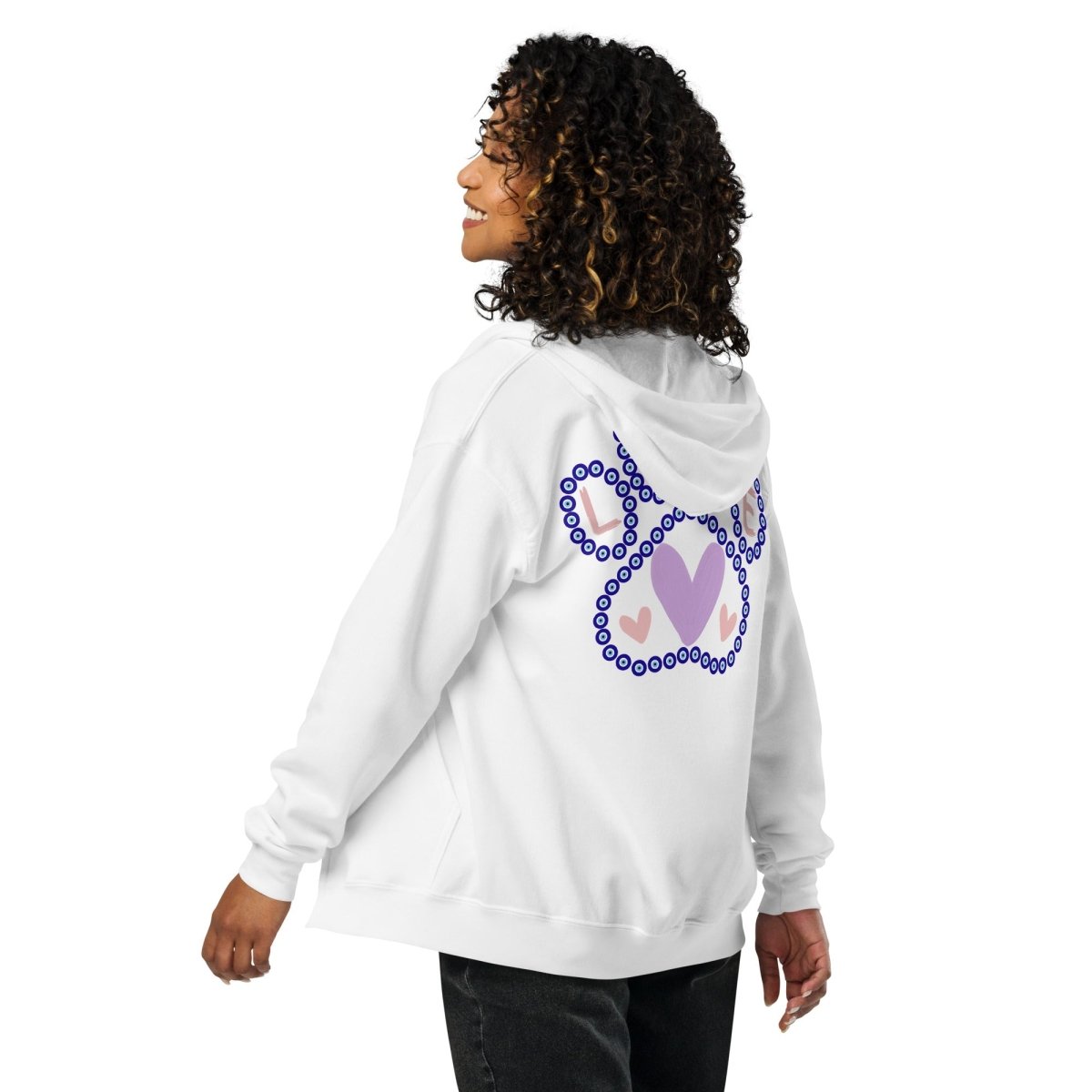 Evil Eye Love Dogs Zip Hoodie - Cool Gear Pro